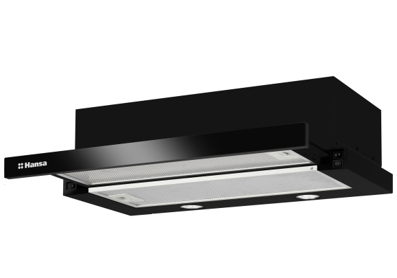 Hota telescopica Hansa OTP6243BGH, Capacitate de absorbire 389 M3/H, Iluminare LED, Negru [1]