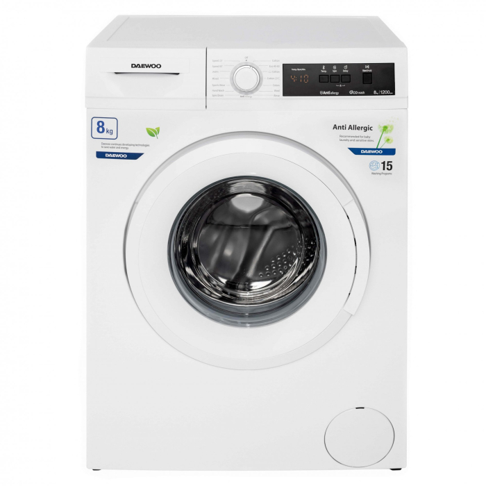 Masina de spalat rufe Daewoo DWD-FV5021-3, 8 kg, 1200 rpm, 15 programe,clasa energetica D,Alb [2]