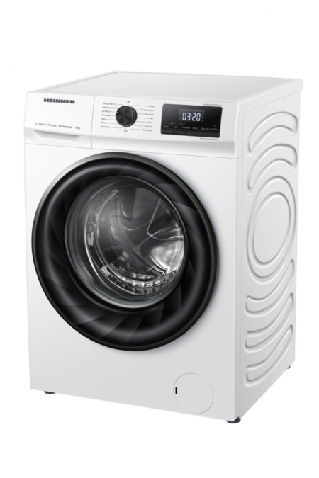 Masina de spalat rufe Heinner HWM-H9014INVA+++, 9 kg, 1400 rpm, Motor inverter, Display digital, Blocare acces copii,Clasa A, Alb [2]