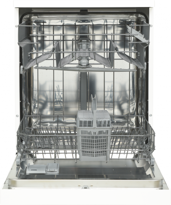Masina de spalat vase Heinner HDW-FS6006WE++, 12 Seturi, 6 programe, Half load, Aquastop, 60 cm, Clasa E,Alb [5]
