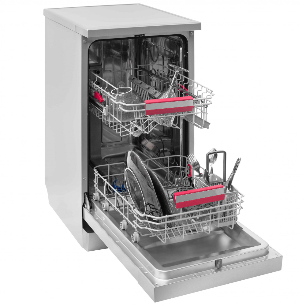 Masina de spalat vase Toshiba DW-10F2S, 10 seturi, clasa D, 45 cm, AquaStop, Auto Open, Filtru AntiBacterian, 6 programe, 2 functii, Inox [2]
