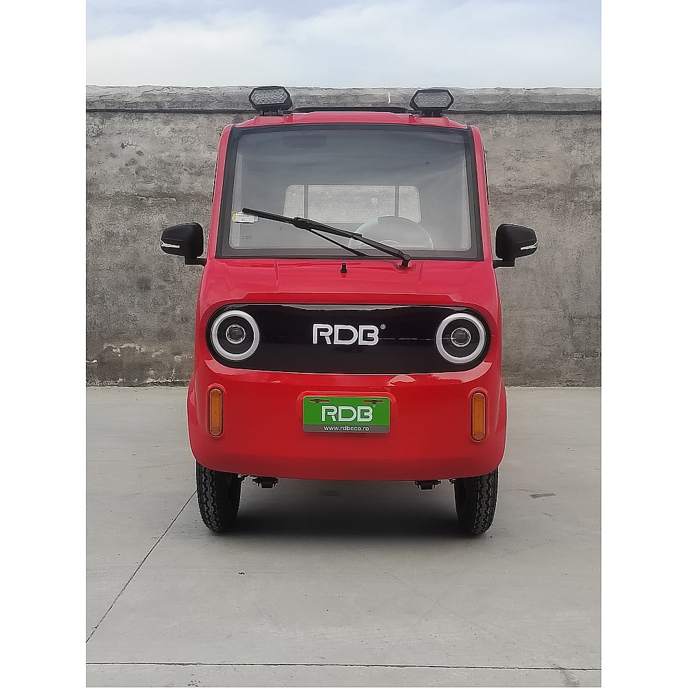 Masina electrica RDB F-KLASS fara permis 1500W, 25 km/h, 72V,58Ah, autonomie 65 km, bena rabatabila culoare gri [7]