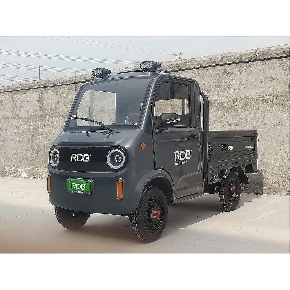 Masina electrica RDB F-KLASS fara permis 1500W, 25 km/h, 72V,58Ah, autonomie 65 km, bena rabatabila culoare gri [5]