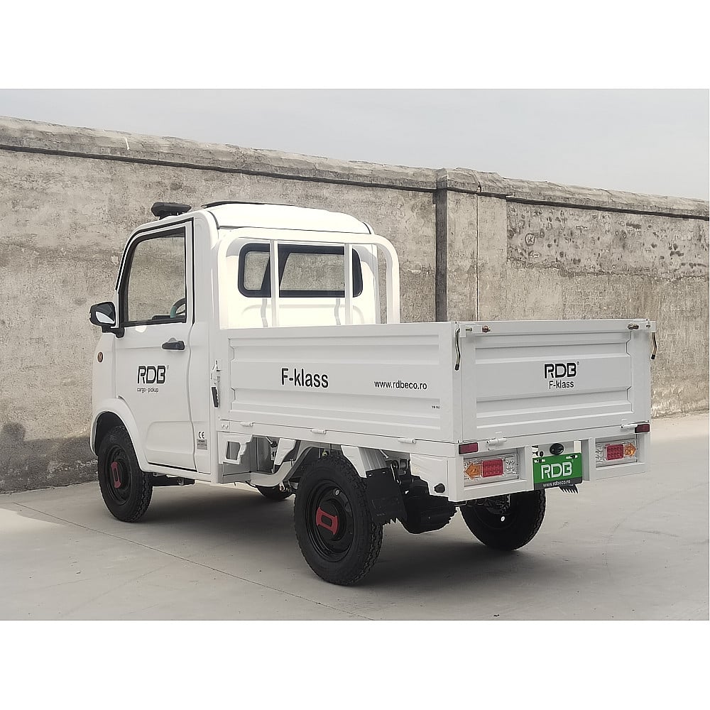 Masina electrica RDB F-KLASS fara permis 1500W, 25 km/h, 72V,58Ah, autonomie 65 km, bena rabatabila culoare gri [2]