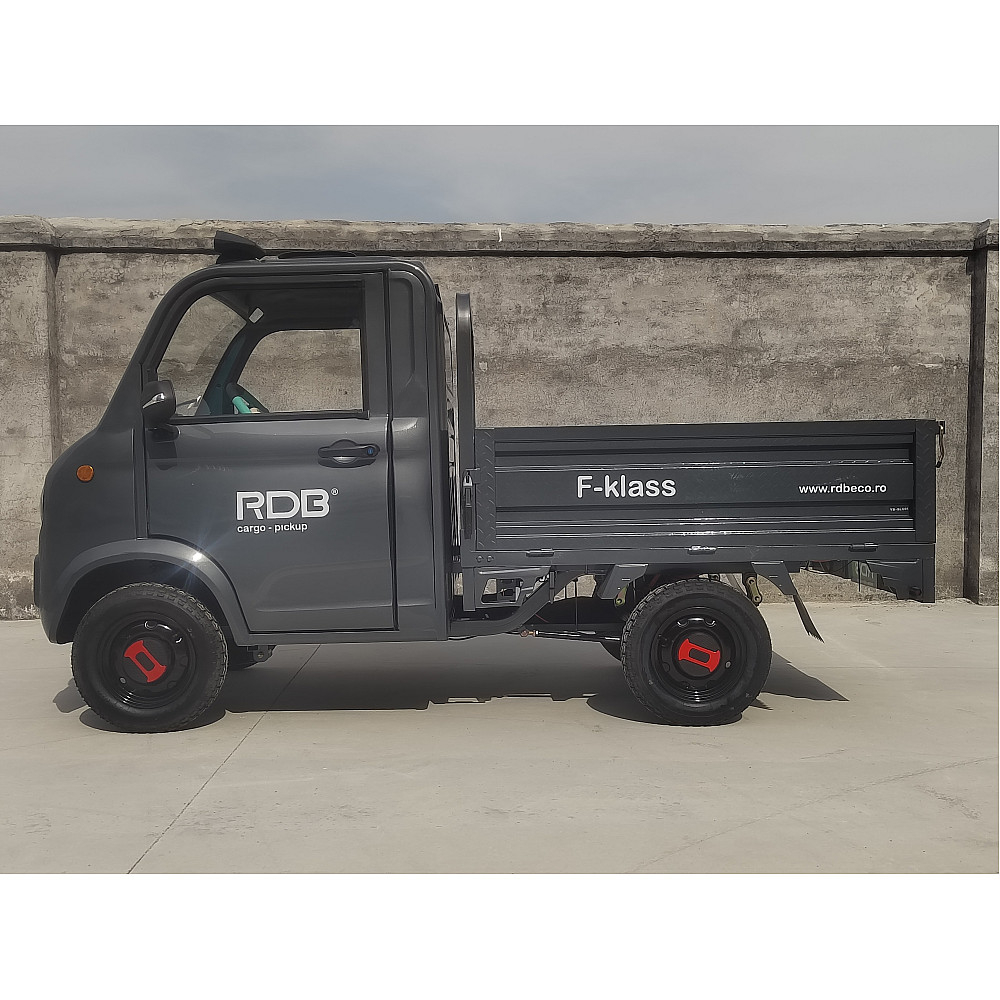 Masina electrica RDB F-KLASS fara permis 1500W, 25 km/h, 72V,58Ah, autonomie 65 km, bena rabatabila culoare gri [6]