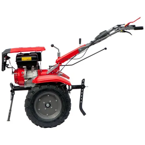 Motocultor pe benzina Rotakt RO13RE motor 13 CP, 4 timpi, 2+1 viteze, latime lucru 56-135 cm, roti cauciuc 5.00-12, pornire electrica, negru-rosu [4]
