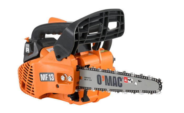 Motoferastrau O-Mac MF 13 , 1.3 CP, 2 timpi, 25.4 CC, 10 inch lungime sina, 1/4" .050" tip lant, 0.35 l benzina, negru-portocaliu [3]