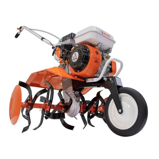 Motosapa pe benzina Ruris DAC 7000 ACC 2 + roti cauciuc 4.00-8+plug+adaptor+roti metalice 350 fara manicot 7CP, portocaliu [2]