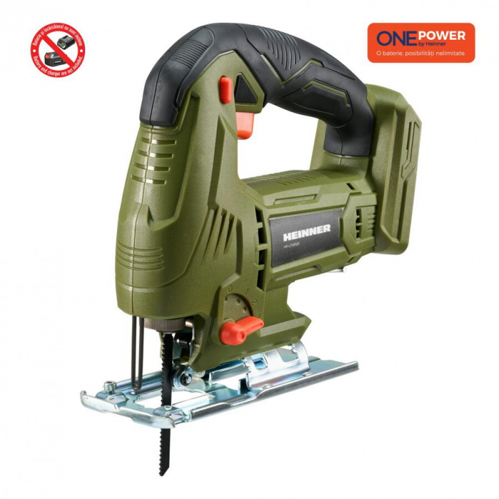 Fierastrau vertical pendular Heinner HR-LFVP001, 18 V, 2700 RPM, 18 mm lungime cursa, tehnologie OnePower, fara acumulator/incarcator,Verde [1]