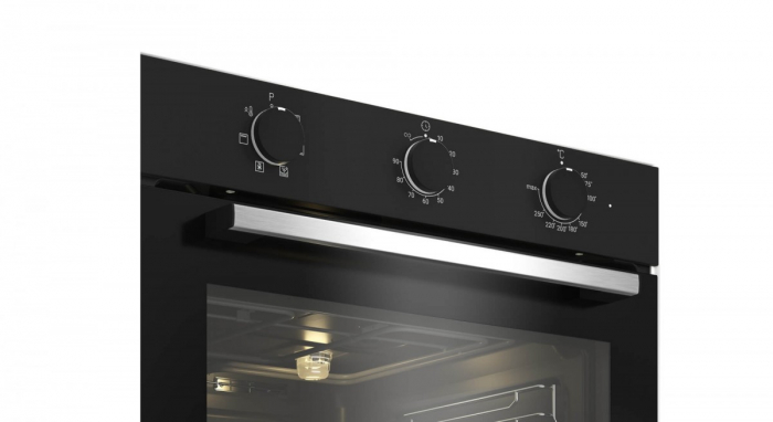 Pachet Cuptor incorporabil Arctic ARSE11130BD, 71 l, Electric, 6 functii, AquaDropClean, Grill, Timer, Clasa A + Plita incorporabila, Gaz, 4 Arzatoare, Aprindere electrica, Wok, 60 cm, Negru [3]