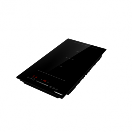 Plita incorporabila Heinner HBHI-M2ZB1FXTC, Inductie, 2 zone de gatit, Bridge, Boost, Control touch, Timer, Protectie copii, Indicator caldura reziduala, 30 cm, Negru [2]