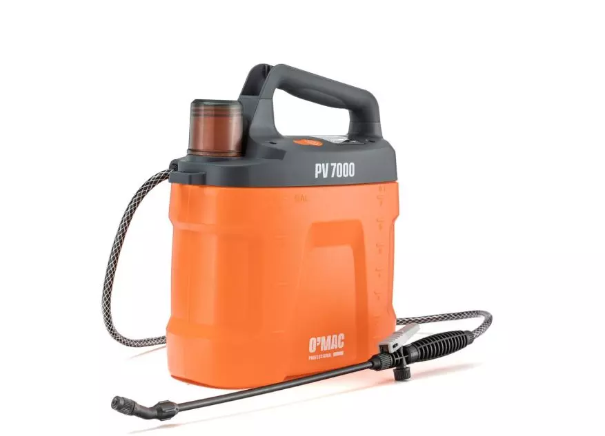 Pulverizator cu acumulator O-Mac PV 7000, 7l, presiune maxima 2.8 bar, portocaliu [3]