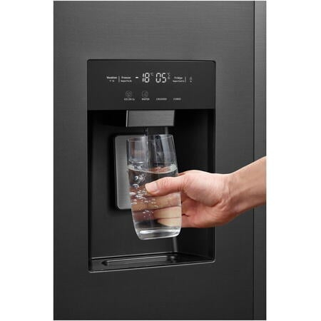 Side by side Toshiba GR-RS755WI-PMJ(05), 568 l, No Frost, Clasa E, Ice Maker 3 in 1, Wifi, Inox/Negru [3]