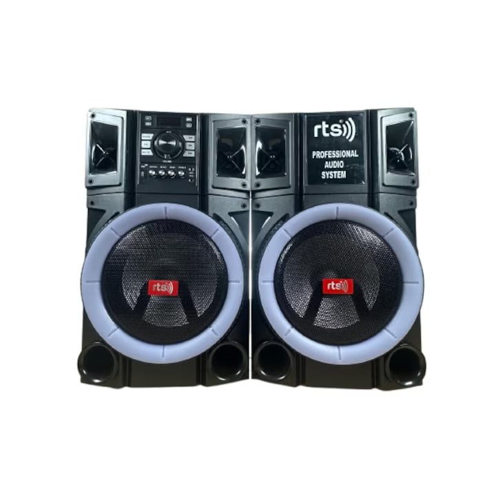 SISTEM AUDIO PROFESIONAL RTS 129 CU AMPLIFICATOR BLUETOOTH ȘI ILUMINARE LED [1]