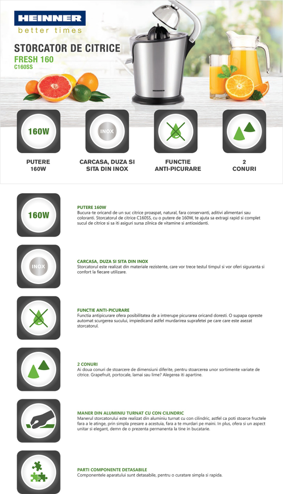 STORCATOR DE CITRICE HEINNER C160SS [3]