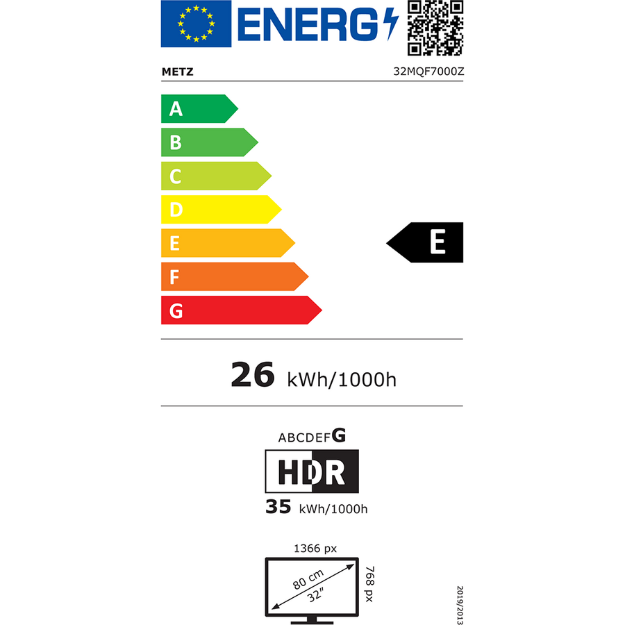 TELEIZOR METZ QLED 32MQF7000Z, 80 CM, SMART GOOGLE TV, HD, CLASA E (MODEL 2025) [3]