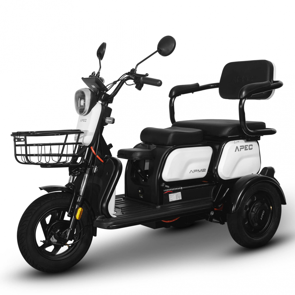 Triciclu Electric, Fara Permis, Motor 1000W, APM2, Autonomie pana la 36km, viteza maxima 25 km pe ora, Omologat RAR [5]