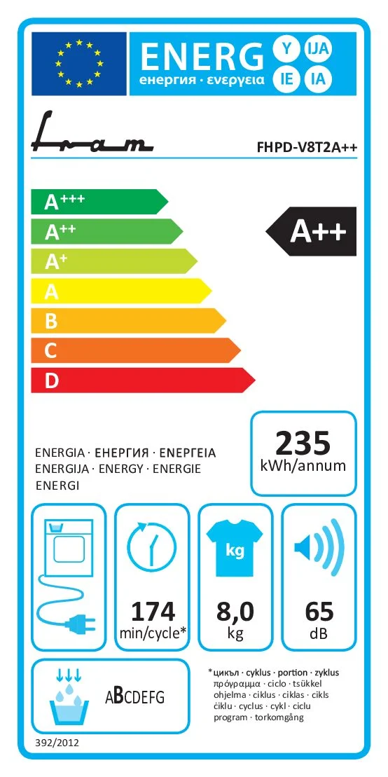 USCATOR DE RUFE CU POMPA DE CÂLDURA FRAM FHPD-V8T2A== [2]