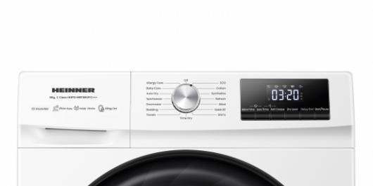 USCĂTOR DE RUFE CU POMPĂ DE CĂLDURĂ HEINNER HHPD-HMY80IVFC+++, 8 KG, CLASA C, MOTOR INVERTER, ALB [4]