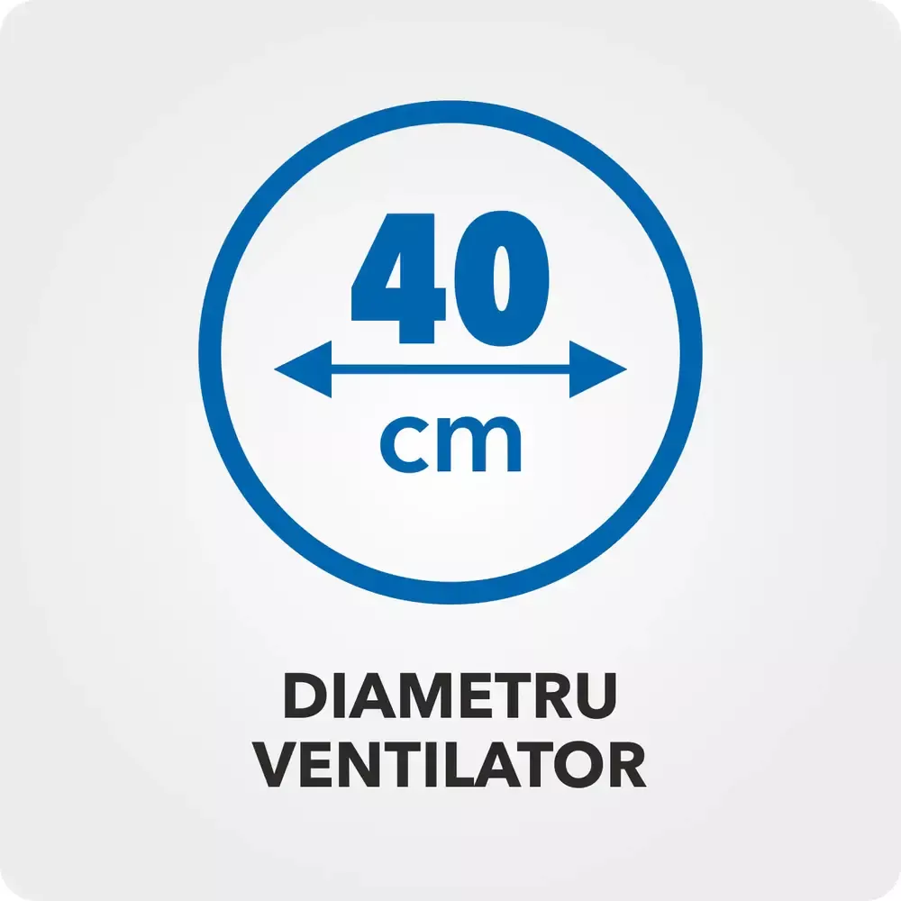 Ventilator cu picior Daewoo DDV166, 50 W, 40 cm, 3 trepte de putere, inaltime reglabila pana la 125 cm, gril frontal de protectie, oscilare la 90 grade, baza stabila, Negru/Orange [3]