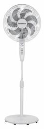 VENTILATOR CU PICIOR HEINNER HSF-M750M-WH, 50W, 7 PALETE, TIMER 2H, CONTROL MECANIC, FUNCTIE OSCILATIE 85°, 3 TREPTE DE VITEZA, INALTIME AJUSTABILA, INALTIME MAX: 130 CM, ALB [2]