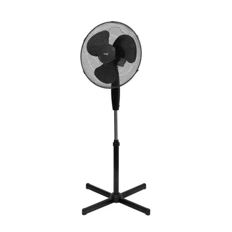 Ventilator cu picior Midea FS40-21M(BK), 40 W, 3 viteze, Oscilatie comutabila, inclinare reglabila a capului, Negru [2]