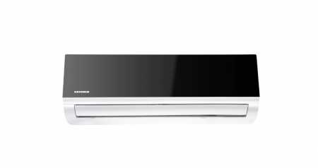 Aparate de aer conditionat - Aparat de aer conditionat Heinner Mirror 12000 BTU Wi-Fi, HAC-MRB12WHWIFI,Functie incalzire, Filtru cu densitate ridicata, Follow me, Clasa A++, negru oglinda cu carcasa alba