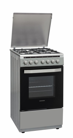 Electrocasnice & Climatizare - ARAGAZ HEINNER HFSC-V60LITGC-SL, MIXT,4 ARZATOARE GAZ, DISPOZITIV DE SIGURANTA PLITA, APRINDERE ELECTRICA, CUPTOR ELECTRIC, TIMER, GRILL, CLASA A, 50 CM, ARGINTIU