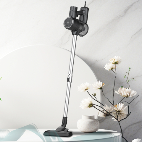 ASPIRATOR VERTICAL 2 ÎN 1 SAMUS STICKY 60 ECO GRAY, MOTOR 600 W, PUTERE ASPIRARE 180 W (16 KPA), SISTEM DE ASPIRARE TIP CYCLONIC, CAPACITATE REZERVOR 800 ML, FILTRU HEPA, GRI [3]