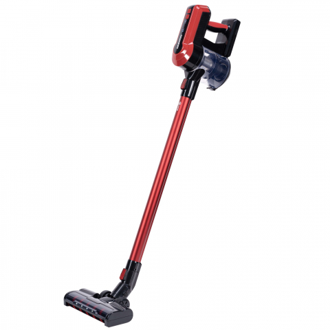 Aspirator vertical Daewoo RSH-410GR-1, 300 W, 29.6 V, Filtru HEPA, Autonomie 20 - 40 min, Rosu