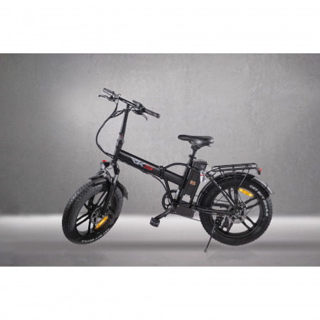 Vehicule electrice - Bicicleta electrica RKS RS III PRO pliabila 250W, Li-Ion, cadru aluminiu, jante turnate, Negru