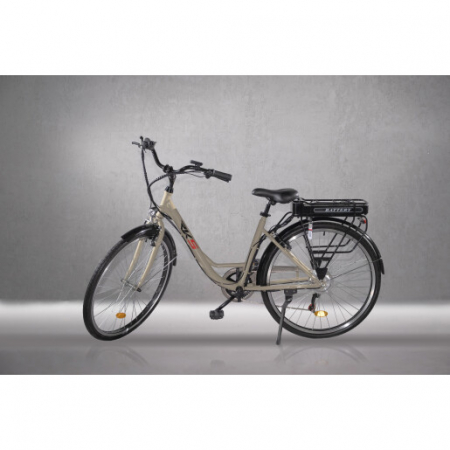 Vehicule electrice - Bicicleta electrica RKS ZF6, 250W, Autonomie 35 km, Viteza maxima 25 km/h, Alb