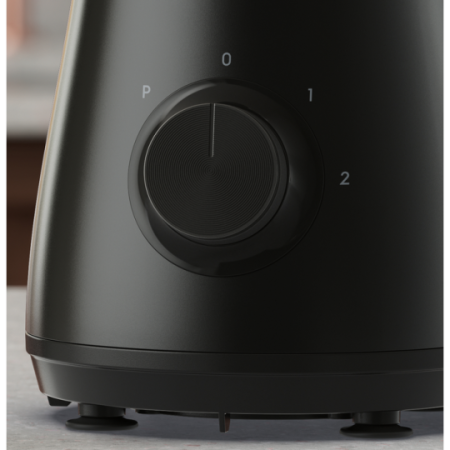 Blendere & Tocatoare - Blender Electrolux E3TB1-4GG, 500W, 1,5 l, 2 viteze + Pulse, 4 lame inox, cana sticla termo-rezistenta, negru