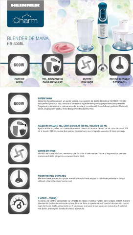 BLENDER HEINNER CHARM HB-600BL [2]