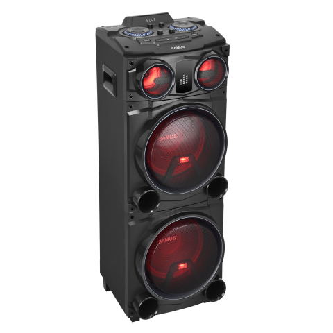 BOXĂ PORTABILĂ SAMUS FIESTA 12, 100W RMS, BLUETOOTH, FM RADIO, 400X401X1112MM, NEGRU