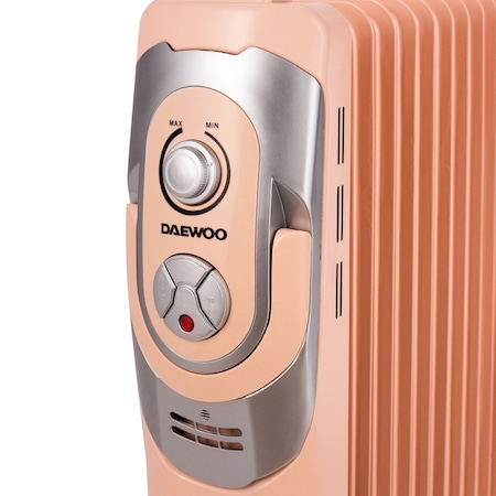 Calorifer electric cu ulei Daewoo DOH13C, 2500 W, 13 Elementi, 5 Canale de ulei, 3 Nivele de putere, Termostat reglabil, Protectie supraincalzire, Indicator luminos, Crem [3]
