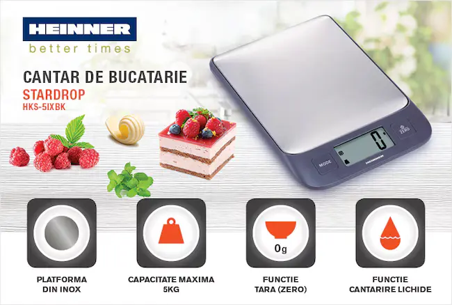 CANTAR DE BUCATARIE HEINNER HKS-5IXBK [2]