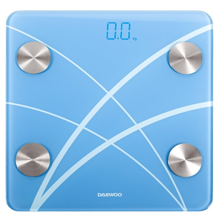 Cantar electronic de persoane cu Bluetooth Daewoo DBS180B, 180 kg, Pornire automata, Bluetooth 4.0, Display LED, Blue [2]