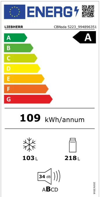 Combina frigorifica Liebherr CBNsda 5223 Plus, NoFrost, BioFresh, 60 cm, 320 l, DuoCooling, EasyTwist-Ice, Clasa A, SmartSteel [4]