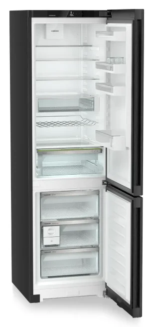Combina frigorifica Liebherr CNbda 5723 Plus, NoFrost, EasyFresh, 60 cm, 371 l, EasyTwist-Ice, SuperCool, DuoCooling, Clasa A, BlackSteel [2]