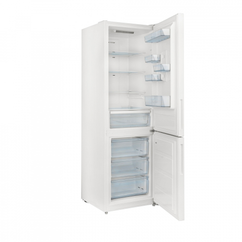 Combina frigorifica Total No Frost Daewoo DNF-310MEW-1, volum net 310L (224/86), clasa E, control electronic, iluminare LED, nivel zgomot redus 41 dB, inghetare rapida, Alb [2]