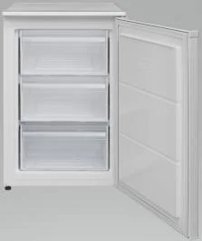 Aparate frigorifice - Congelator Heinner HFF-V102E++,103L, 84 cm, ontrol mecanic cu termostat ajustabil, 3 compartimente congelator, usa reversibila, clasa energetica E,Alb