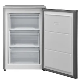 Congelatoare - Congelator Heinner HFF-V102SE++,103L,84 cm,control mecanic cu termostat ajustabil, 3 compartimente congelator, usa reversibila, clasa energetica E, Inox