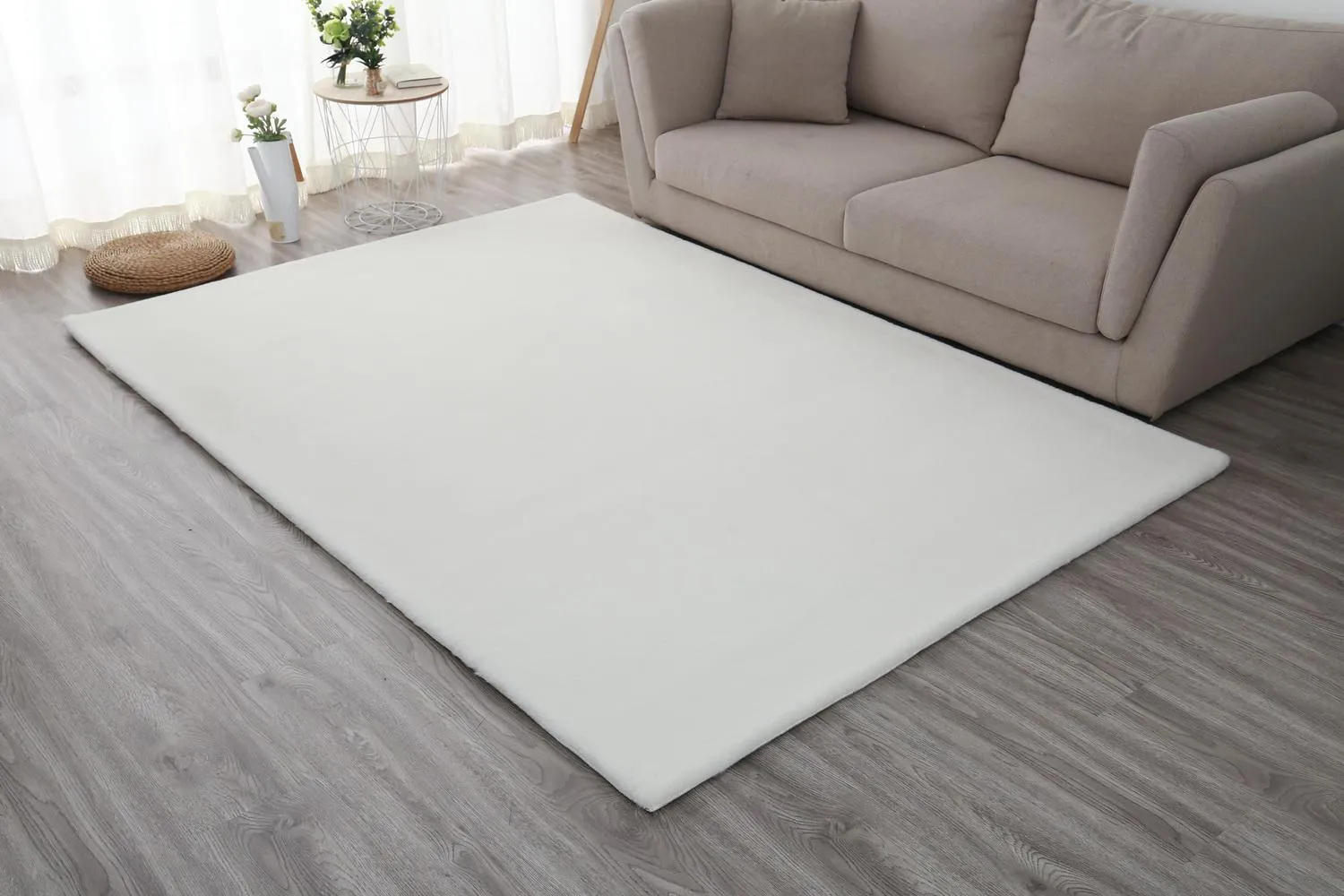 Covoare - Covor Heinner Shaggy soft blanita Alb 70x140 cm