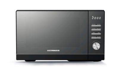 Electrocasnice & Climatizare - CUPTOR CU MICROUNDĂ HEINNER HMW-MD25DMRBK, 25L, DIGITAL, GEAM OGLINDĂ, 800W, 5 TREPTE DE PUTERE, TIMER, FUNCȚIE DECONGELARE, DIAMETRU PLATOU ROTATIV 288MM, NEGRU