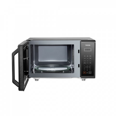 Cuptor cu microunde digital Toshiba, 23 L, Touchscreen, putere 750-800 W, coacere combinata, pre setare gatire, functie blocare copii, Negru [2]