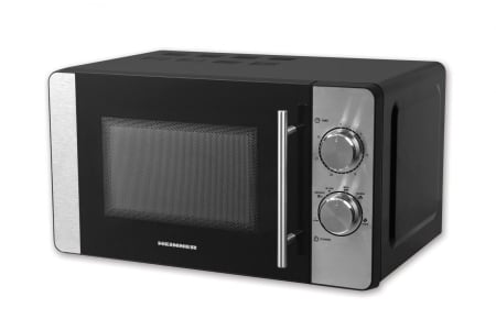 Cuptoare cu microunde - Cuptor cu microunde Heinner HMW-20MBKSS, 20 l, 700 W, Mecanic, Timer, Negru/Inox