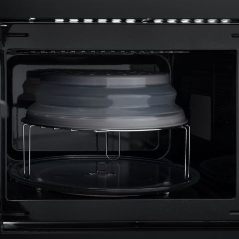 Cuptor cu microunde incorporabil Daewoo KOC-25GB-2, 25 litri, 850W, Grill 1200W, control digital, 8 programe predefinite, capac, protector, diametru platou 315 mm, Negru [3]