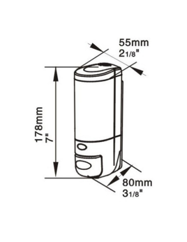 DOZATOR HOTELIER LIMPIO SD 28, 280 ML, ARGINTIU