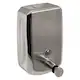 DOZATOR SAPUN LIMPIO SD81 INOX SATINAT, ESTE PREVAZUT CU VIZOR NIVEL SI INCHIDERE CU CHEIE, CAPACITATE :800 ML